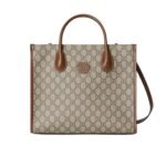 Gucci GG Small Tote Bag Beige Ebony 31Cm ‎‎659983 92TCG 8563