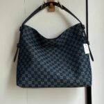 Gucci Beatrix Large Tote Bag Blue And White Gg Denim 40Cm - Image 2
