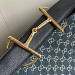 Gucci Beatrix Large Tote Bag Blue And White Gg Denim 40Cm - Image 6