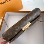 Louis Vuitton Pochette Louise Chain Monogram Canvas Brown 23cm - Image 5