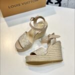 Louis Vuitton Helios Wedge Espadrille Beige 1Ahll6 - Image 8