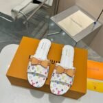 Louis Vuitton X Takashi Murakami 6am Flat Mule White 1agzuv - Image 2