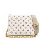 Louis Vuitton Coussin PM Multicolor Flower White 26Cm M21209