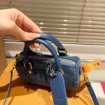 Louis Vuitton Speedy 18 Bandoulière Denim Blue 18cm N00208 - Image 4