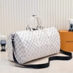Louis Vuitton Keepall Bandoulière 50 White 50cm M24954 - Image 5