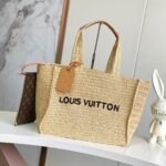 Louis Vuitton Summer Shopper Tote MM Raffia Natural Beige 44cm M14458 - Image 2