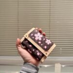 Louis Vuitton X Takashi Murakami Victorine Wallet Sakura Brown 12Cm M13427 - Image 6
