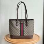 Gucci Ophidia Medium Tote Bag Beige And Brown GG Canvas 31Cm ‎836849 FAE0J 9867 - Image 2