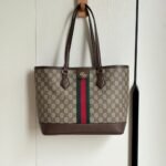 Gucci Ophidia Medium Tote Bag Beige And Brown GG Canvas 31Cm ‎836849 FAE0J 9867 - Image 9