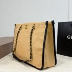 Chanel Shopping Bag Natural Straw Beige 39Cm - Image 5