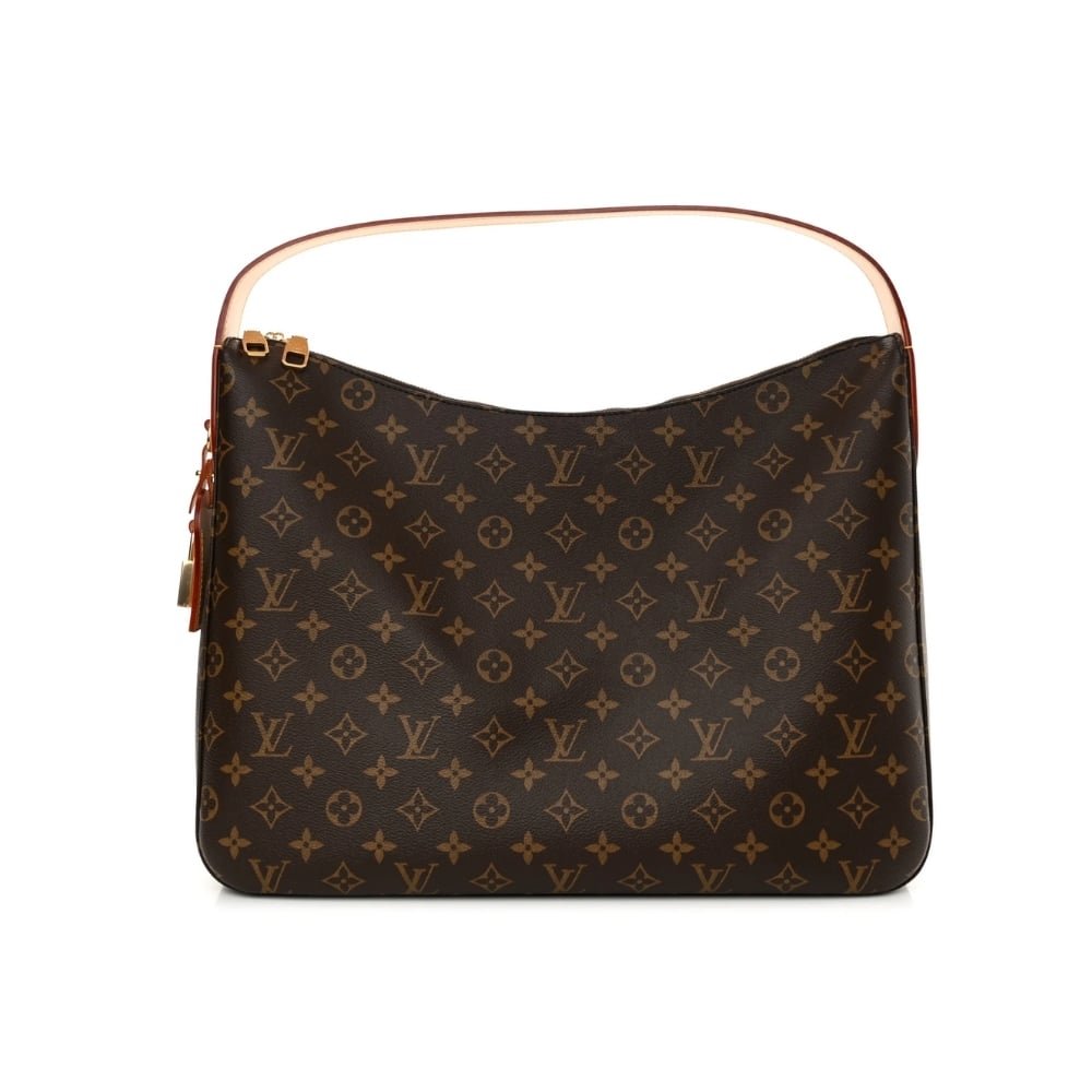 5-3 Louis Vuitton Slouchy MM Bag Brown 40cm M12098 - Image 1