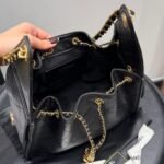 Chanel 25 Small Handbag Grained And Gold Tone Metal Black 26cm AS5293 B20304 94305 - Image 5