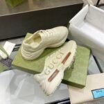 Gucci Women Rhyton Gucci Logo Leather Sneaker Beige 528892 Drw00 9522 - Image 8