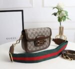 Gucci Horsebit 1955 Small GG Supreme Shoulder Bag Brown 20cm 658574 HUHHG 8565 - Image 3