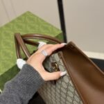 Gucci GG Small Tote Bag Beige Ebony 31Cm ‎‎659983 92TCG 8563 - Image 6