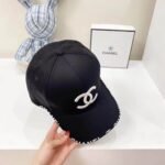Chanel CC Cotton Baseball Cap Black - Image 3