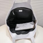 Saint Laurent Icare Maxi Shopping Bag In Quilted White 50Cm - Image 8