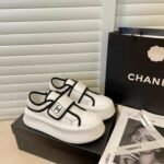 Chanel White Cc Cap Toe Slipon Sneaker White - Image 2