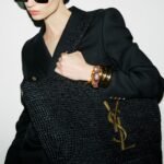Saint Laurent Icare In Raffia Black 45Cm 772191Gaafm1000 - Image 2