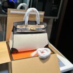 Hermes Birkin 25 Toile H Black 25cm - Image 3
