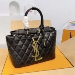 Saint Laurent Leather Leather Handbag Black 33Cm - Image 2
