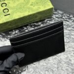 Gucci Animalier Leather Card Case Black 10cm 523685 Dj20t 1000 - Image 4