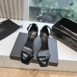 Saint Laurent Opyum Sandals In Black 5576620Npkk1000 - Image 6