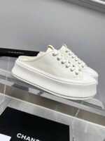 Chanel Platform Shoes Cream - Image 3