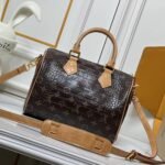 Louis Vuitton Speedy Satchel Bag Monogram Brown 25Cm - Image 7
