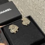 Chanel Cc Crystal Heart Earrings Gold Abg358 B21895 U3549 - Image 5