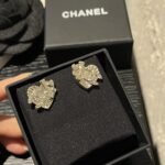 Chanel Cc Crystal Heart Earrings Gold Abg358 B21895 U3549 - Image 4