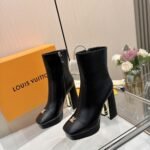 Louis Vuitton Swing Platform Ankle Black 1AICZX - Image 4