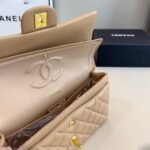 Chanel Medium Classic Double Flap Beige Gold Hardware 25Cm - Image 7