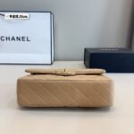 Chanel Medium Classic Double Flap Beige Gold Hardware 25Cm - Image 6