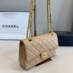 Chanel Medium Classic Double Flap Beige Gold Hardware 25Cm - Image 3