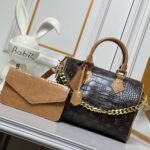 Louis Vuitton Speedy Satchel Bag Monogram Brown 25Cm - Image 2