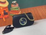 Gucci Blondie Shoulder Bag Black Leather 28Cm 699268 Uxx0G 1000 - Image 9