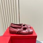 Gucci Women’s Horsebit Ballet Flat Sacchetto Red 821219 Aaea4 6207 - Image 4