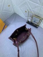 Louis Vuitton Onthego MM Monogram Empreinte Wine Red 25Cm M46601 - Image 10