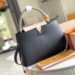 Louis Vuitton Capucines BB Bag Black And Grey 27Cm M20708 - Image 3