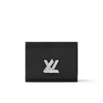 Louis Vuitton Twist Compact Wallet Black 12Cm M64414