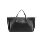Valentino Garavani Rockstud Leather Tote Black 36Cm