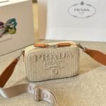 Prada Crochet Prada Brique Bag Natural 20Cm 2Vh173 2M2T F0018 V Nlo - Image 3