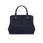 Louis Vuitton Montaigne MM Monogram Empreinte Leather Navy Blue 33Cm M42746