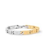 Louis Vuitton Monogram Tied Up Bracelet Gold And Silver M1306l