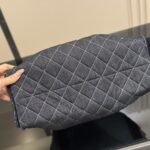 Chanel 25 Medium Handbag Washed Denim Dark Blue 34cm - Image 5