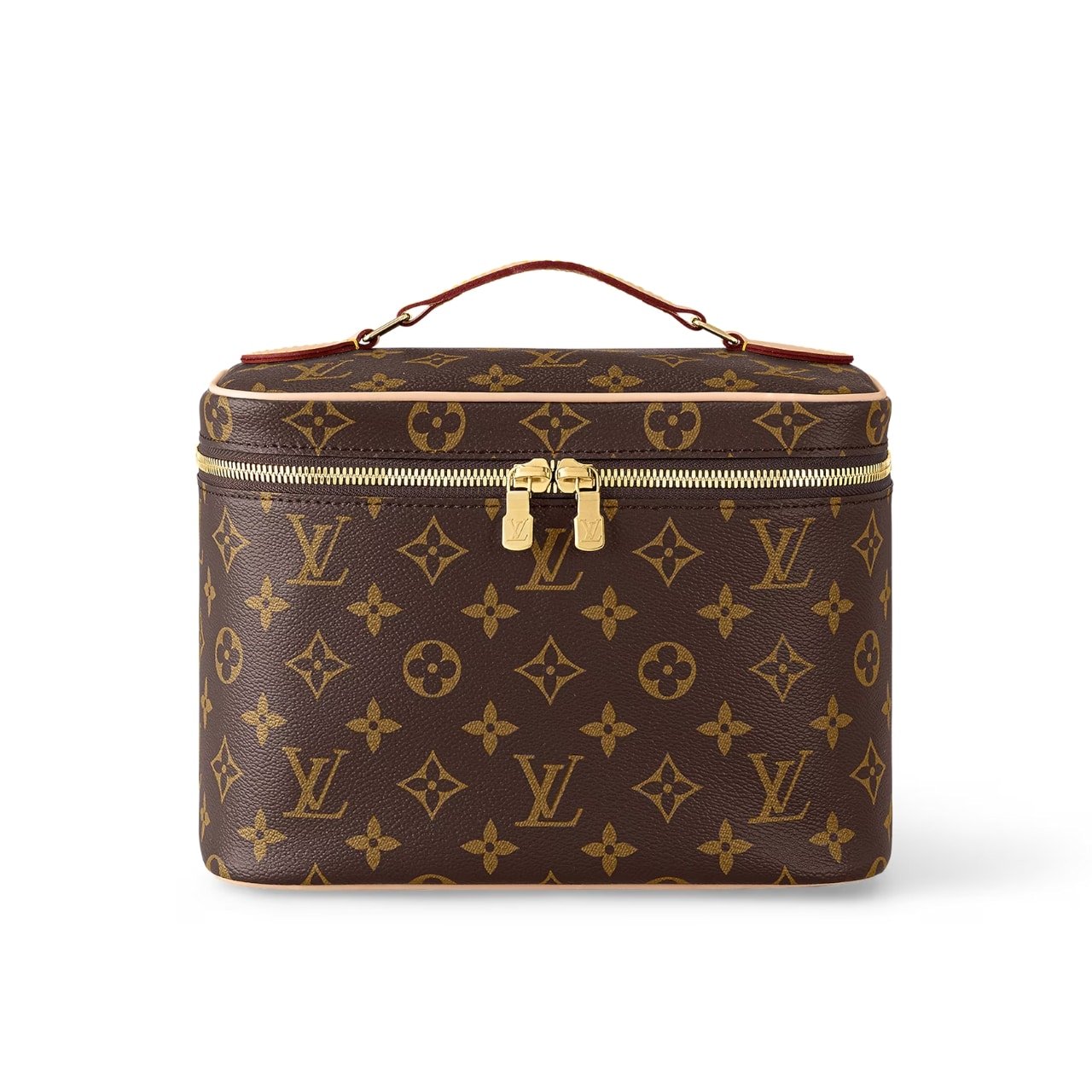 Thumbnail-9-1 Louis Vuitton Nice BB Monogram Canvas Vanity Case Brown 24cm M42265 - Image 1