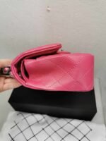 Chanel Classic Medium Flap Bag With Silver Hardware Dark Pink 25cm - Image 5