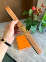 Hermes Mini H Belt Bucket And Reversible Leather Strap Black Brown 24Mm H079645Cc06 - Image 5