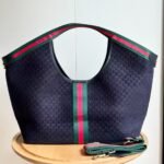 Gucci Giglio Large Tote Bag Dark Blue 60Cm 853971 Caabv 4541 - Image 3